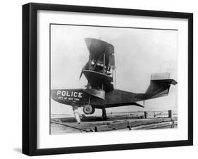 Police Amphibian Plane-null-Framed Photographic Print