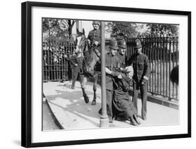 Police and a Suffragette 1913-null-Framed Giclee Print