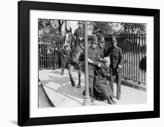 Police and a Suffragette 1913-null-Framed Giclee Print