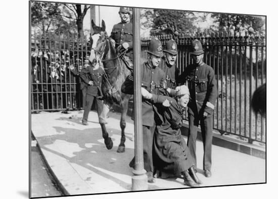 Police and a Suffragette 1913-null-Mounted Giclee Print