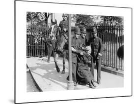Police and a Suffragette 1913-null-Mounted Giclee Print