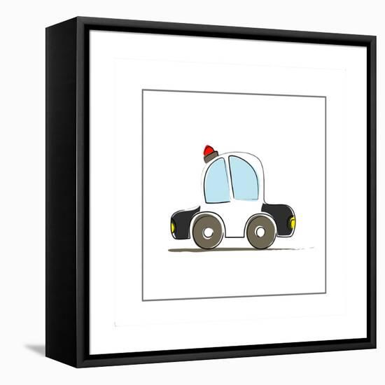 Police Car-null-Framed Stretched Canvas
