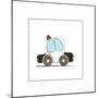 Police Car-null-Mounted Giclee Print