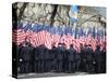 Police Carrying American Flags, St. Patricks Day Celebrations on 5th Avenue, Manhattan-Christian Kober-Stretched Canvas