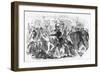 Police Charge Rioters at the Tribune Office, C1860S-null-Framed Giclee Print