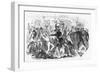 Police Charge Rioters at the Tribune Office, C1860S-null-Framed Giclee Print