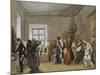 Police Commissary's Reception Room the Night before a Holiday, 1837-Pavel Andreyevich Fedotov-Mounted Giclee Print
