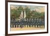 Police Department on Parade-null-Framed Premium Giclee Print