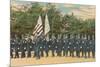 Police Department on Parade-null-Mounted Premium Giclee Print