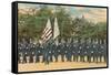 Police Department on Parade-null-Framed Stretched Canvas