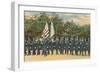 Police Department on Parade-null-Framed Art Print