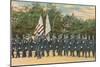 Police Department on Parade-null-Mounted Art Print