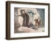 Police Dog at Work, Illustration from 'Helpers Without Hands' by Gladys Davidson, Published in 1919-John Edwin Noble-Framed Giclee Print