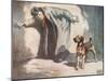 Police Dog at Work, Illustration from 'Helpers Without Hands' by Gladys Davidson, Published in 1919-John Edwin Noble-Mounted Giclee Print