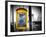 Police Emergency Call Box on the Walkway of the Brooklyn Bridge in New York City-Philippe Hugonnard-Framed Photographic Print