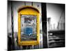 Police Emergency Call Box on the Walkway of the Brooklyn Bridge in New York City-Philippe Hugonnard-Mounted Photographic Print