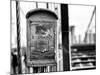 Police Emergency Call Box on the Walkway of the Brooklyn Bridge in New York City-Philippe Hugonnard-Mounted Photographic Print