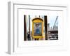 Police Emergency Call Box on the Walkway of the Brooklyn Bridge in New York City-Philippe Hugonnard-Framed Art Print