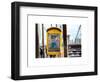 Police Emergency Call Box on the Walkway of the Brooklyn Bridge in New York City-Philippe Hugonnard-Framed Art Print