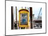 Police Emergency Call Box on the Walkway of the Brooklyn Bridge in New York City-Philippe Hugonnard-Mounted Art Print