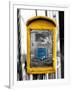 Police Emergency Call Box on the Walkway of the Brooklyn Bridge in New York-Philippe Hugonnard-Framed Premium Photographic Print