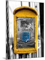 Police Emergency Call Box on the Walkway of the Brooklyn Bridge in New York-Philippe Hugonnard-Mounted Photographic Print