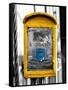 Police Emergency Call Box on the Walkway of the Brooklyn Bridge in New York-Philippe Hugonnard-Framed Stretched Canvas