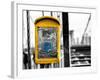 Police Emergency Call Box on the Walkway of the Brooklyn Bridge in New York-Philippe Hugonnard-Framed Photographic Print