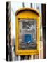 Police Emergency Call Box on the Walkway of the Brooklyn Bridge in New York-Philippe Hugonnard-Stretched Canvas