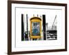 Police Emergency Call Box on the Walkway of the Brooklyn Bridge in New York-Philippe Hugonnard-Framed Art Print