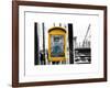 Police Emergency Call Box on the Walkway of the Brooklyn Bridge in New York-Philippe Hugonnard-Framed Art Print