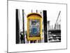 Police Emergency Call Box on the Walkway of the Brooklyn Bridge in New York-Philippe Hugonnard-Mounted Art Print