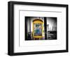 Police Emergency Call Box on the Walkway of the Brooklyn Bridge in New York-Philippe Hugonnard-Framed Art Print