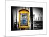 Police Emergency Call Box on the Walkway of the Brooklyn Bridge in New York-Philippe Hugonnard-Mounted Art Print