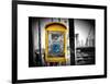 Police Emergency Call Box on the Walkway of the Brooklyn Bridge in New York-Philippe Hugonnard-Framed Art Print