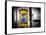 Police Emergency Call Box on the Walkway of the Brooklyn Bridge in New York-Philippe Hugonnard-Framed Stretched Canvas