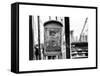 Police Emergency Call Box on the Walkway of the Brooklyn Bridge in New York-Philippe Hugonnard-Framed Stretched Canvas