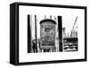 Police Emergency Call Box on the Walkway of the Brooklyn Bridge in New York-Philippe Hugonnard-Framed Stretched Canvas