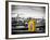 Police Emergency Call Box on the Walkway of the Brooklyn Bridge with Skyline of Manhattan-Philippe Hugonnard-Framed Photographic Print