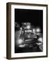 Police Escort for Students Attending Night Classes Because of Closed Schools-null-Framed Photographic Print