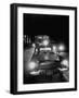 Police Escort for Students Attending Night Classes Because of Closed Schools-null-Framed Photographic Print