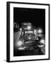 Police Escort for Students Attending Night Classes Because of Closed Schools-null-Framed Photographic Print