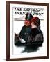 "Police Escort," Saturday Evening Post Cover, March 15, 1924-Charles A. MacLellan-Framed Giclee Print