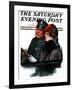 "Police Escort," Saturday Evening Post Cover, March 15, 1924-Charles A. MacLellan-Framed Giclee Print