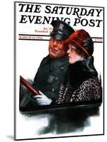 "Police Escort," Saturday Evening Post Cover, March 15, 1924-Charles A. MacLellan-Mounted Giclee Print