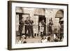 Police Gathered Behind a 'Help Wanted' Sign, 2004-Stephen Spiller-Framed Photographic Print