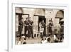 Police Gathered Behind a 'Help Wanted' Sign, 2004-Stephen Spiller-Framed Photographic Print