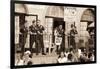 Police Gathered Behind a 'Help Wanted' Sign, 2004-Stephen Spiller-Framed Photographic Print