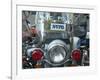 Police Harley Davidson Motorbike, New York City, New York, United States of America, North America-Hans Peter Merten-Framed Photographic Print