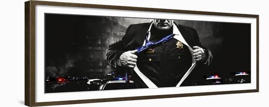 Police Hero-Jason Bullard-Framed Premium Giclee Print